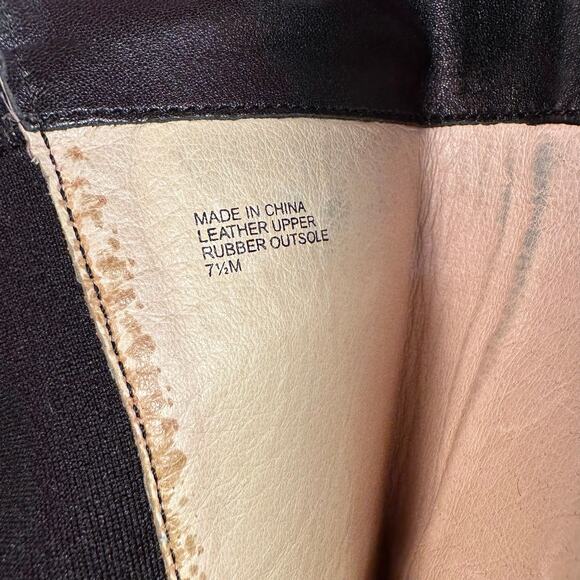 Michael Kors MK Over The Knee Bromley Riding Boots 7.5 Stretch Leather Elevated - Picture 15 of 15